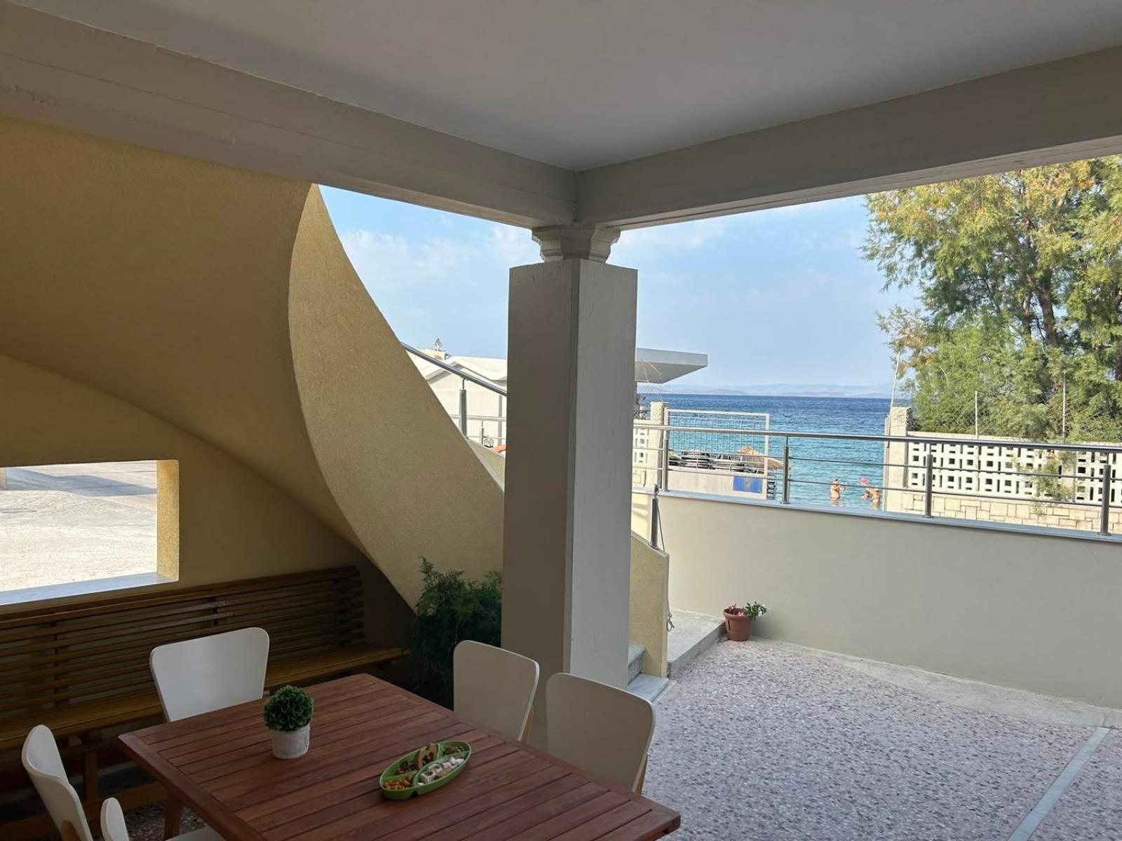 Blue Flag Award Winning Ormos Lo Beach: Home 1 Vrontádos Exterior foto