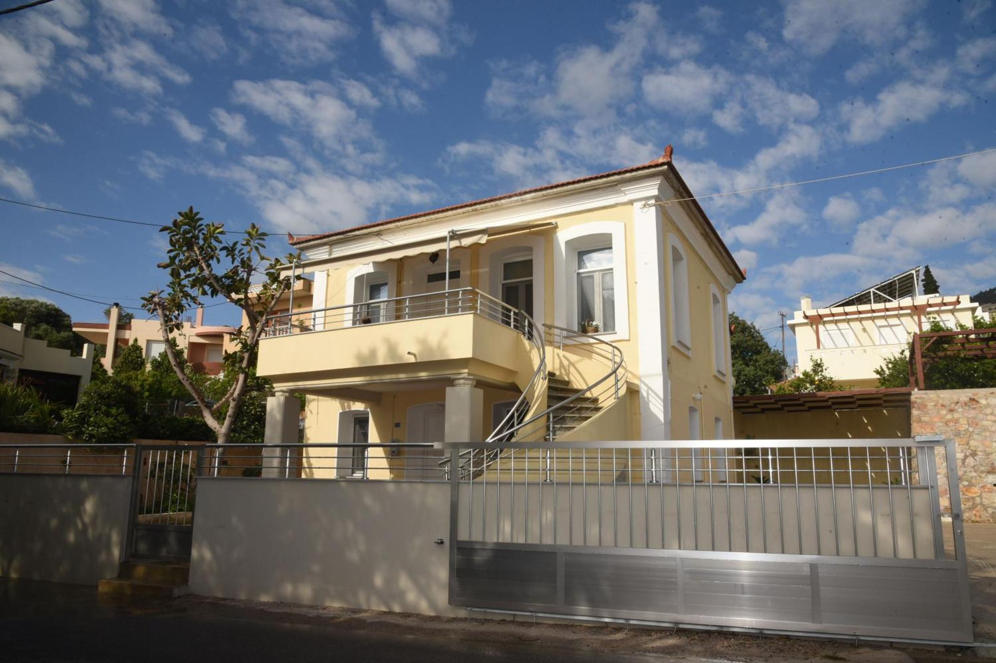 Blue Flag Award Winning Ormos Lo Beach: Home 1 Vrontádos Exterior foto